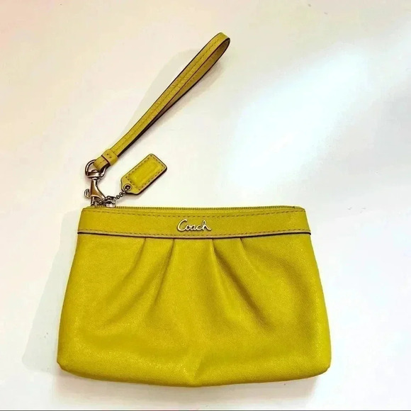 Coach Leather Wristlet - Picture 1 of 6